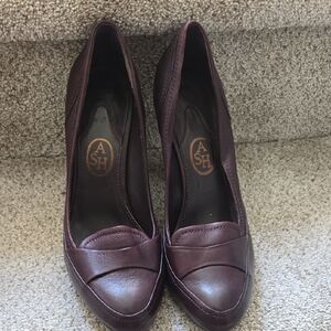 Ash Women's Brown Leather Heels